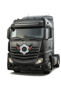 Vista camión de frente